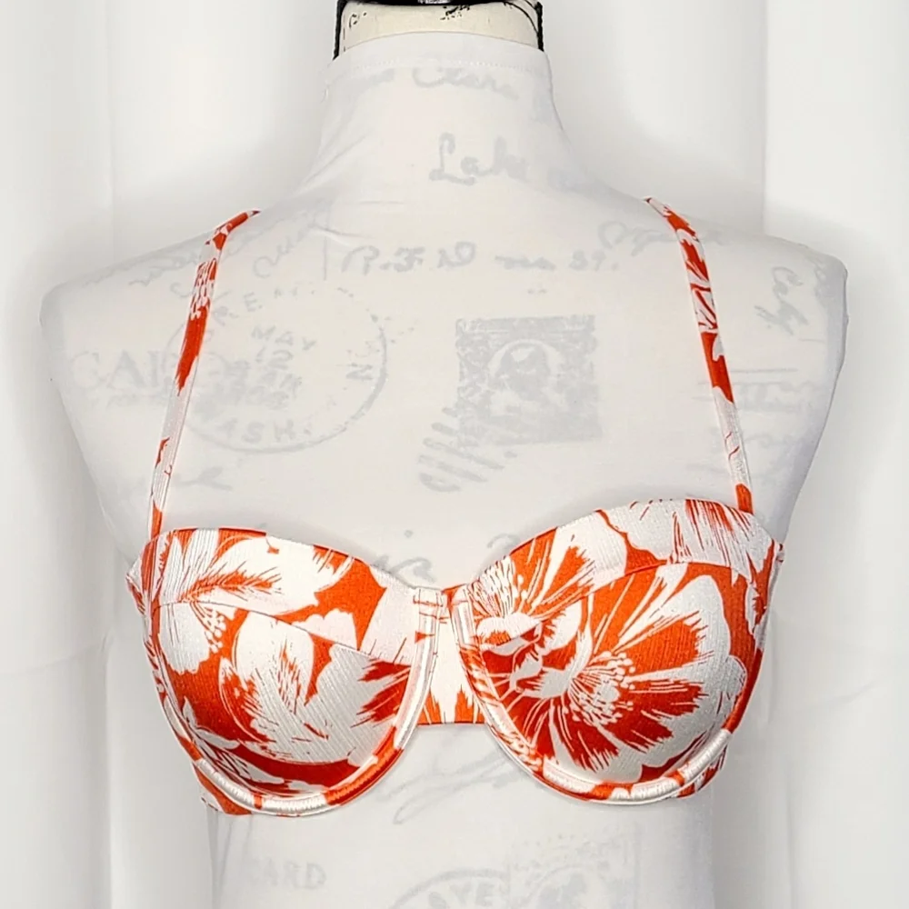 SHADE & SHORE HAWAIIAN PRINT SWIM TOP AA